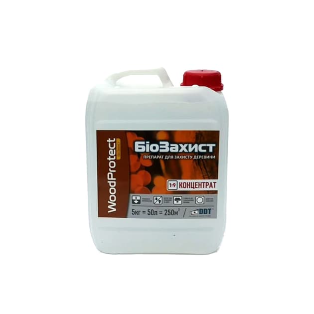 БІОЗАХИСТ WoodProtect 1:9 концентрат, 5л