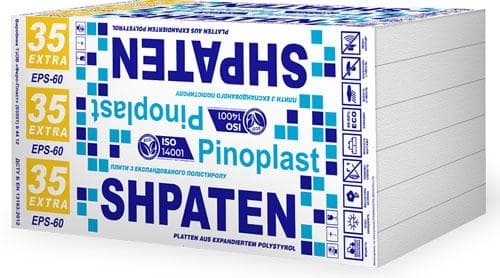 Пінопласт SHPATEN 35 EXTRA (EPS-60)