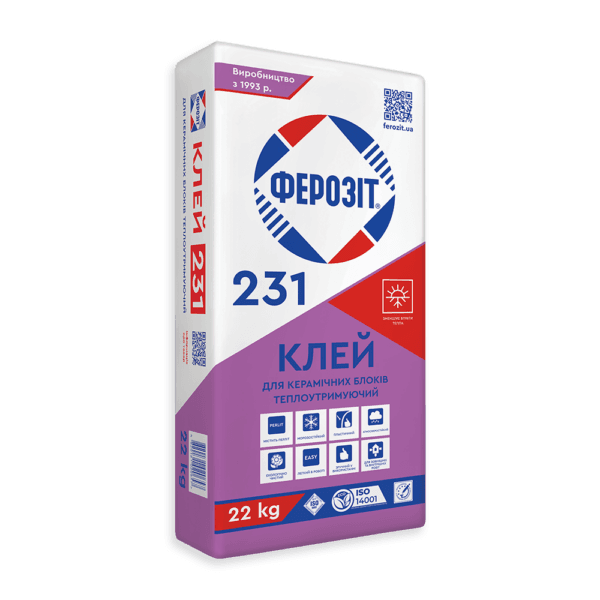 Клей теплоутримуючий Ферозіт 231, 22кг