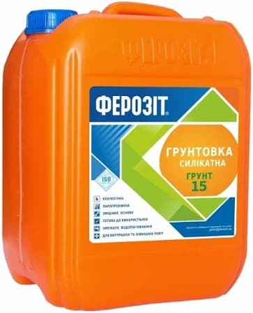 Ґрунтовка Ферозіт силікатна Ґрунт 15 10 л